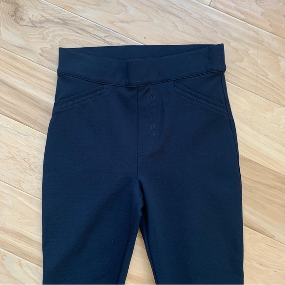 Spanx Trousers The Perfect Pants Skinny Ankle Crop Ponte Back Seam Black Size S - Picture 4 of 10